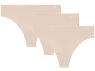 Under Armour Confezione da 3 Perizomi da Donna Pure Stretch – Invisibili, Senza Cuciture, Non Lascia segni, Ultraleggeri, Comfort Tutto Il Giorno, XS, Hue 500