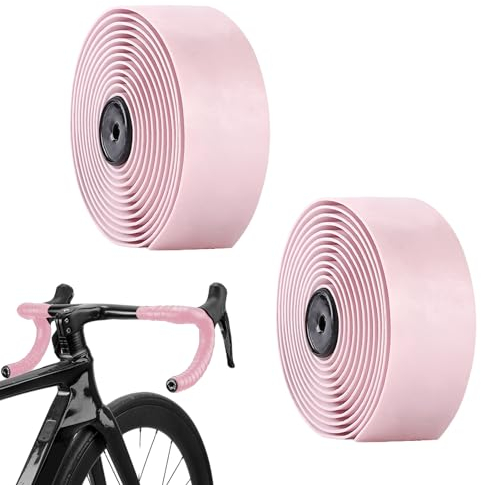 usefulbeauty Cycling Fahrrad Lenkerband - Fahrrad Lenkerband Rennrad - Rennrad Lenkerband | Für Citybike Road Lenker Band Fahrrad Lenkerband Mit Bar Plugs, Rosa