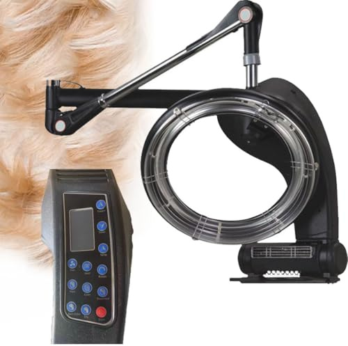 Secador De Pelo Orbital, Procesador De Color De Permanente De Cabello Profesional Infrarrojo De Montaje En Pared, Temperatura Ajustable Para Calentador De Cabello De Peluquería