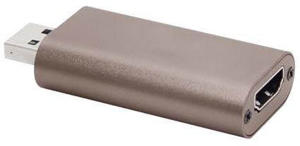 Video Capture Card, HDMI to USB 3.0 Audio Video Capture Cards, 4K/1080p Record Video Audio Grabber for Xbox PS5 Switch Gaming, Streaming, Video Conferencin, Video Recording (Grey)