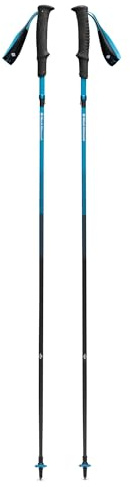 BLACK DIAMOND Distance Carbon Z Bâtons de randonnée et de course, 1 paire, pliables, ultralégers, longueur fixe, bâtons de randonnée en fibre de carbone, Desert Sky, 130 cm