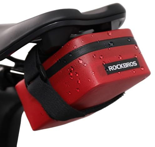 ROCKBROS Sacoche de Selle Vélo Mini Sacoche Arrière Imperméable Léger pour VTT Route Accessoire Cycliste Compact Portable