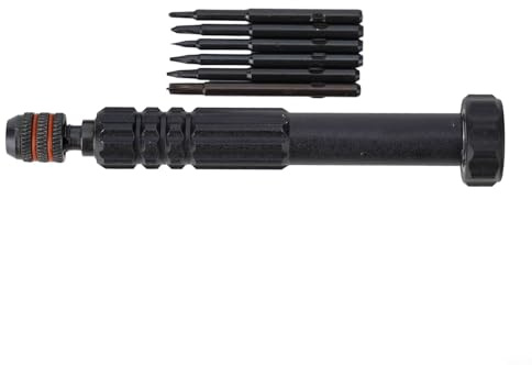 Eawfgtuw Jeu de tournevis de 15,2 cm avec tournevis magnétique pour vis cruciformes Torx et à tête plate, compatible avec étoile à 5 pointes de 0,8 mm, 0,2 mm, type Y T2 2,5 mm