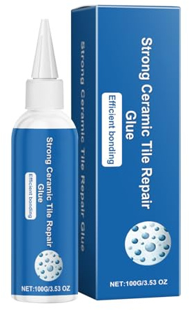 Fliesenkleber – 100 g Steinkeramikkleber, hitzebeständiger Mörtel | Professionelle Klebelösung für Wände, Böden, feuerfeste Platten, Küche, Badezimmer, Renovierung, Heimwerker, langlebige Projekte mit