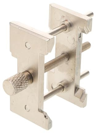 Healvian Supporto per Movimento Orologio in Metallo Grande con Morsetto Regolabile, Porta Movimento da Orologiaio Compatto per Riparazione e Manutenzione Orologi, Accessorio Professionale