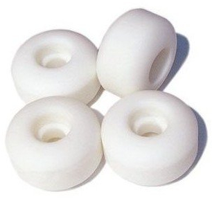 Skateboard Blank Wheel Set 52mm Weiß - Skateboard Blank Rollen Top!