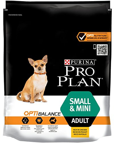 Purina Pro Plan Comida Seco para Perro Adulto Pequeño y Mini con Optibalance, Sabor Pollo - 700 g