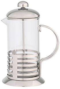 axentia 223545 Kaffee- und Teezubereiter, Edelstahl Kaffeemaschine, 1 liter Fassungsvermögen, volles Aroma, Pressfilterkanne, sofort genießen, Kaffeepresse mit temperaturbeständigem Borosilikatglas, French Press, Barista