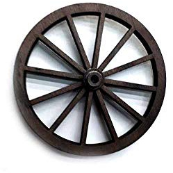 1 rueda para carro de madera de 10 cm de diámetro cortada a láser ruedas para pastores belenes artesanales gia