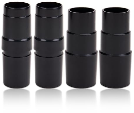 WSDMAVIS Set of 4 Universal 35mm to 32mm Home Vacuum Cleaner Hose Adapter Converter Replacement Connector Help 1-3/8'' Tube To Fit 1-1/4'' Brush Head