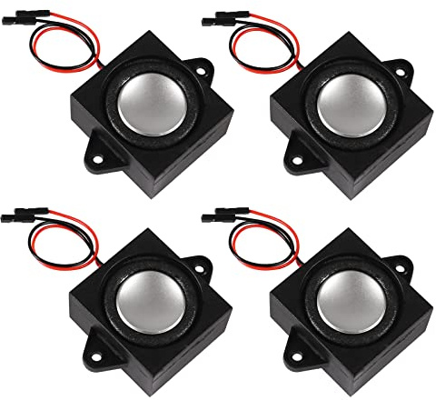 DWEII 4PCS 3 Watt 8 Ohm Single Cavity Mini Speaker Full-Range Cavity Mobile Portable Advertising Machine Speaker Connector Separating Interface 3.3V 5V for a Variety of Small Electronic Projects
