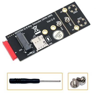 CENMEN Adattatore modulo M.2 Key-B con slot per scheda SIM, supporto Modem GSM 5G 4G 3G LTE in plastica per scheda chiave NGFF 3042 3052 M2 B