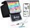 AEDAGA 80 Colours Alcohol Markers with Free App, Chisel and Fine Tips Alcohol Pens with Kickstand Case for Adults and Kids, Drawing Markers for Anime Manga Drawing and Sketching