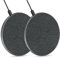 2 Pack Wireless Charger for iPhone 16/15/14/13/12/11/Pro Max/XR/X/8 Plus, 15W Qi Fast Wireless Charging Pad for Samsung Galaxy S23/S22/S21/S20/S10, Huawei P30 Pro/Mate RS and Other Qi Phones