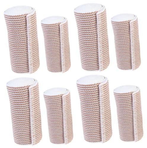 Didiseaon 8rolls Self-Adhesive Elastic Wrap Breathable Sports Bandage for Injury Support Widths Reusable Fixation for Ankle Wrist