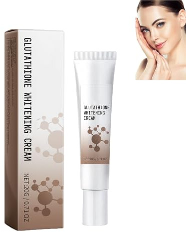 Crème éclaircissante au glutathion, anti-taches, hydratante, anti-âge, éclaircissante, anti-imperfections et correctrice, pour tous types de peau. (1pcs)