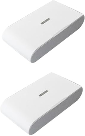 Uxsjakjsd 2 Detectores de Rotura de Cristales Inalámbricos de 433 MHz con Vibración, Sensibilidad Ajustable, Compatibles con Sistemas de Alarma, Color