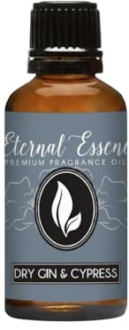 Eternal Essence Oils Dry Gin & Cypress 30ml Fragrance Oil – Juniper, Chilled Gin, Citrus Zest & Crushed Cypress – Crisp Botanical Woods & Fresh Aromatic Blend