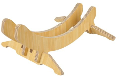 WHAMVOX Supporto Bicicletta in Legno Regolabile per Ruota Posteriore Cavalletto Stabile e Antiscivolo per Mountain Bike Bici da Strada e Porta Bici da Pavimento per Uso Interno ed Esterno