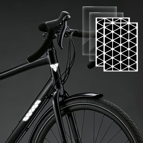 COEKI Reflektoren Sticker Set,Dreiecke Reflektoren Fahrrad, für Kinderwagen, Helme, Roller und Motorrad Reflektoren Aufkleber Fahrrad Speichenreflektoren