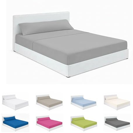 SABANALIA Sábanas Cama 120x190 50% Algodón 50% Poliéster