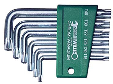 Stahlwille 96432201 Winkelschraubendreher-Satz für Innen TORX-Schrauben, im Halter