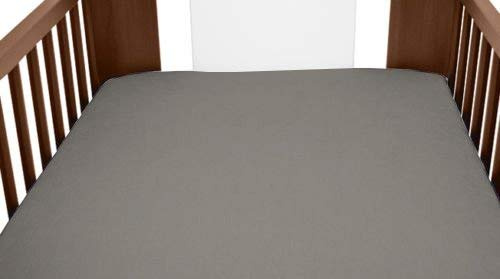 Terry Towelling Fitted Sheet 140x70cm Nursery Baby Cot/Cotbed/Mattress (Grey)