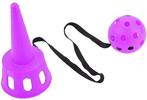 VGEBY1 Catching Balls Toy, Ball Throw Game Cup & Ball Game Set for Children Kids(Purple)