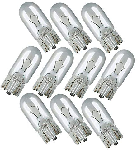 10 X 501 Capless Sidelight Car Bulb Bulbs Interior Number Plate Side Light 12V 5W