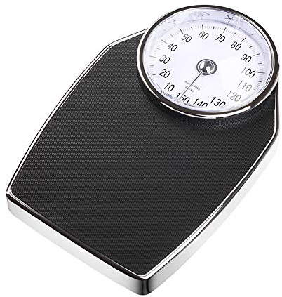 Bilancia meccanica stile medico, bilancia pesapersone di precisione, quadrante a piena vista esteso, pesatura veloce e accurata, 150 kg, struttura robusta, piattaforma comoda e ammortizzata