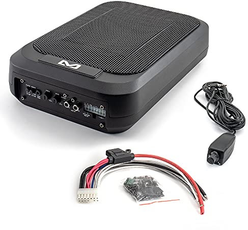 AMPIRE ACTIVE9-SQ Aktiv-Subwoofer, 7x9, 230/460 Watt mit Auto Turn-On mit Bass Level Fernbedienung