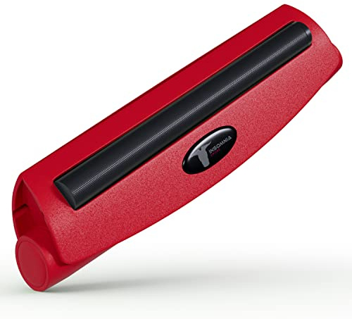 Insomnia Smoke Zigarettendrehmaschine | Tabak Zigarettenrolle Konischev Drehmaschine Zigarettenroller für normale Größe 80 mm oder King-Size-Betten 110 mm Vorrollkegel (King size, Rot)