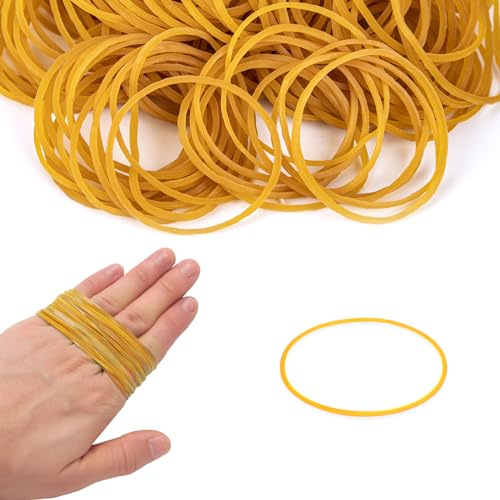 400 pezzi Elastici Giallo in Gomma 38 * 1.4 Dimensioni Piccoli Elastici ufficio Allungabili Per Scuola Casa Forniture Per Ufficio Industriali Artigianato