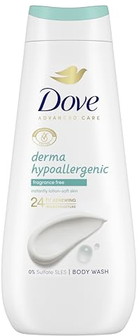 Dove Advanced Care Hypoallergenic Body Wash Fragrance Free 400 ml