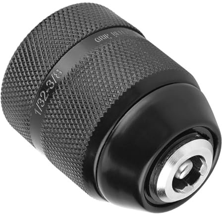 Portabrocas de Metal sin Llave, Resistente, con Rosca de 3/8, de 0,8 Mm a 10 Mm, Ideal para Taladros Eléctricos Manuales