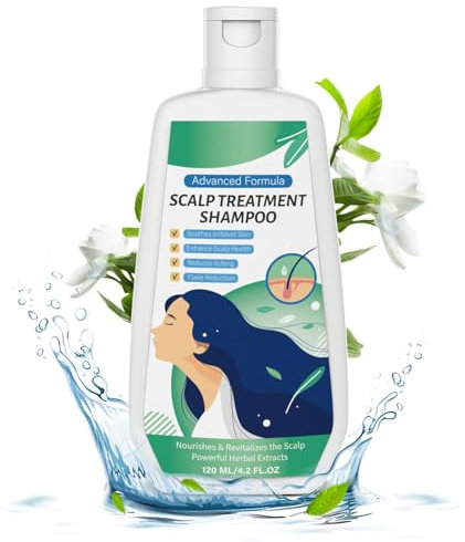 Anti-Schuppen-Shampoo, geeignet für Damen/Herren, tiefenreinigende Pflege bei Kopfhautproblemen, mit Teebaumöl, Behandlung von Kopfhautpilz und fettigem Haar, juckreizlindernd, 120 ml