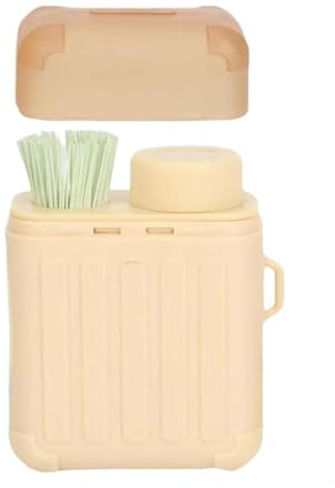 Ear Piercing Cleaning Kit, Ear Piercing Hole Cleaner Floss Kit Contient 240 morceaux de fil dentaire nettoyant pour oreilles et 15 ml de liquide nettoyant, nettoyeurs pour trou d'oreille (Beige)