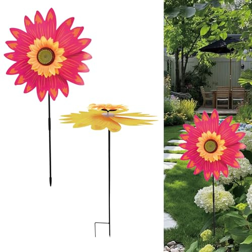 KeaJuidy 2 ombrelli per piante da esterno, 25 – 65 cm, copertura per ombra per piante, decorazione per piante, ombrellone da giardino, ombrellone per vaso