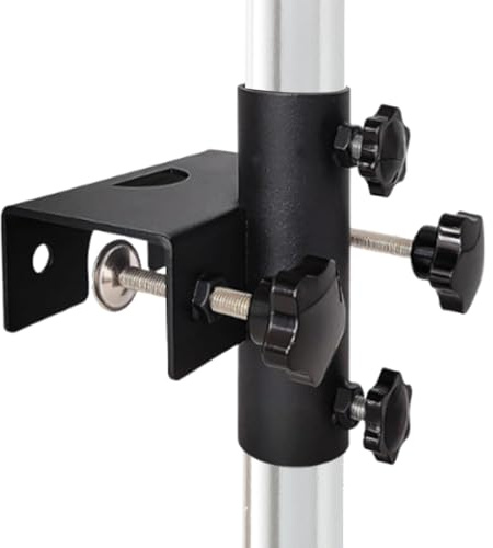 Support de parasol de terrasse – Base de parasol montée sur rail, système de fixation peu encombrant, structure résistante aux intempéries, mécanisme de prise ferme | Application commerciale pour le