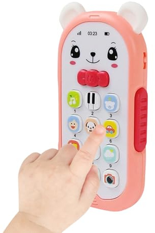 Générique Téléphone Jouet | Smartphone Fictif avec Lumières et Sons - Téléphone Jouet Enfant Dessin Animé - pour la Maison la Voiture Les Poussettes la Salle de Jeu Les Garçons