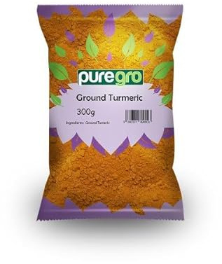 Puregro Turmeric Powder 300g (PACK OF 1) | Haldi Powder | Yellow Root | Terre Merite | Haldar | Haldi | Premium & Qulity Product by Puregro.