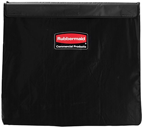 Rubbermaid Commercial Products X-Cart Sack für Klappwagen 300 L Schwarz – Strapazierfähige Vinyl-Tasche mit Farbcodierung, transportiert große Lasten bis zu 100 kg – 1871646