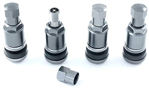 Felgenfactory Lot de 4 valves de jantes en aluminium 11,3 mm Anthracite Léger