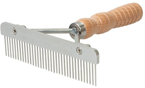 Weaver Leather Livestock Mini Show Comb, Wood Handle, Stainless Steel Blade