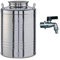 PEBSHOP Contenedor cubo para aceite y alimentos de acero inoxidable (modelo 25 L)