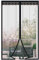 DIKER Fliegengitter Magnet Tür, 100x220cm Fliegenvorhang Magnet Balkontür Ohne Bohren, Insektenschutz Vorhang, Moskitonetz türe, fliegentüren für Wohnzimmer Terrassentür (Schwarz)