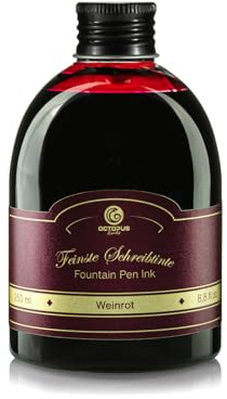 Tinta de pluma estilográfica, Tinta para pluma estilográfica,Tinta de relleno, rojo vino 250 ml