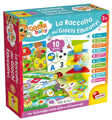 Liscianigiochi- Carotina Baby Raccolta Giochi Educativi, 2 - 5 anni, 95117