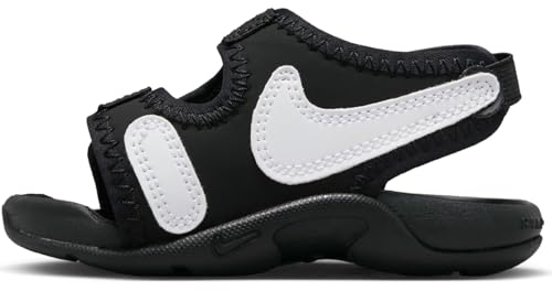 NIKE Sunray Adjust 6 Sneaker, Black White, 6.5 UK