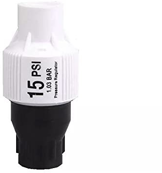 GNCGarden Regulador de presión de Agua para riego por Goteo, Regulador de presión de 15 PSI. Ofrece una tasa de Flujo: 23-1817 l/h. Válvula con Rosca de Entrada y de Salida ¾’’